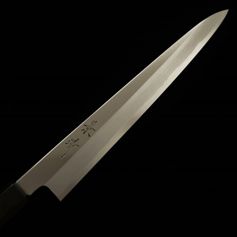 Kagekiyo KAGEKIYO, Acier Blanc No.2, manche octogonal laqué, Sujihiki (240 mm)