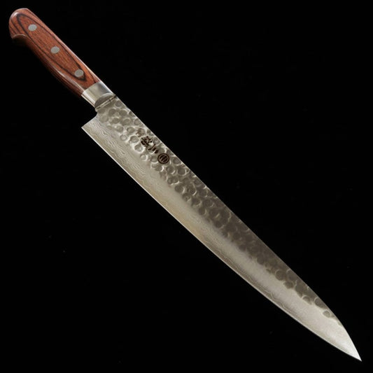 Sujihiki Miura VG-10 Damascus Mahogany Plywood (240mm)