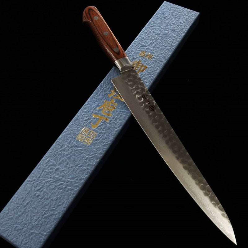 MIURA VG-10 Damasco mango laminado de caoba sujihiki (240 mm)