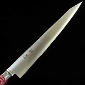 Sujihiki SUISIN INOX PREMIUM cabo em micarta Vermelho/Branco (240/270mm)