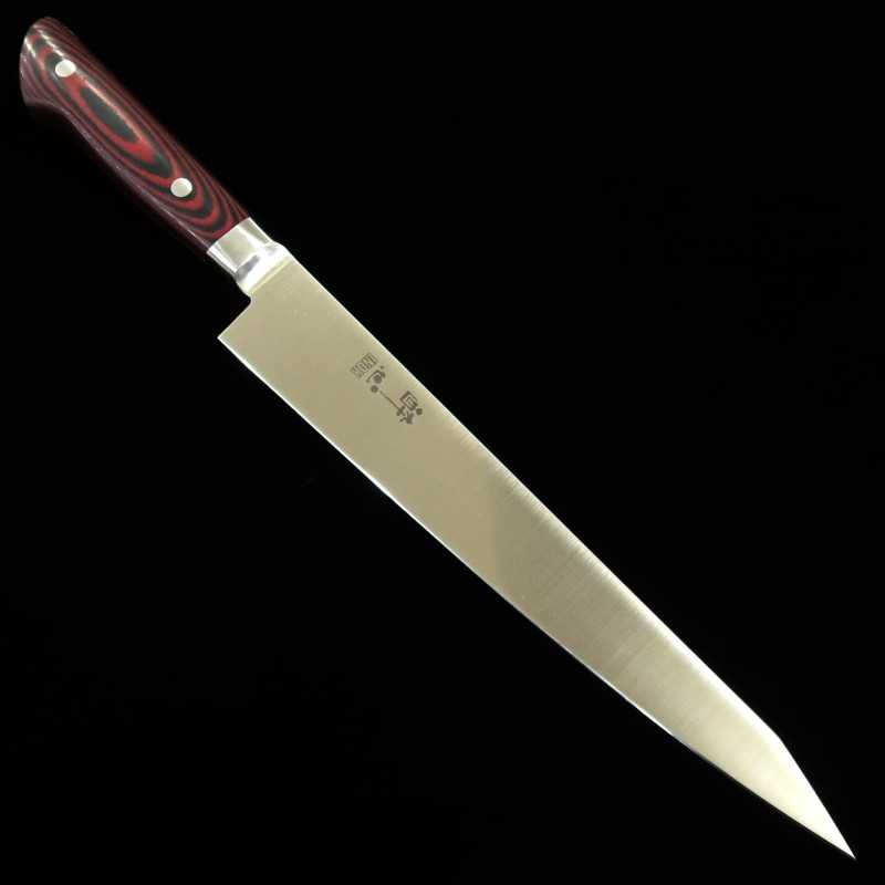 酔心 SUISIN INOX PREMIUM 筋引 マイカルタ ハンドル 赤/黒 (240/270mm)