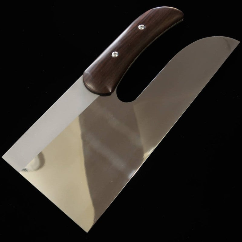 Sobakiri Miura em Aço Inoxidável AUS8 com Acabamento Espelhado e Cabo de Ébano (300/330mm)