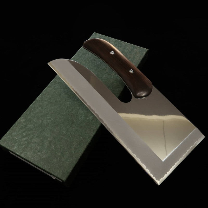 Sobakiri Miura em Aço Inoxidável AUS8 com Acabamento Espelhado e Cabo de Ébano (300/330mm)