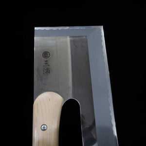 Miura Soba Knife White Steel Right Handed Polished Maple Handle (300mm)