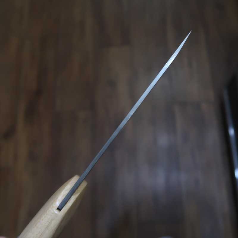 Miura Soba Knife White Steel Right Handed Polished Maple Handle (300mm)