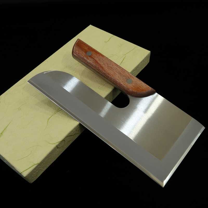 MIURA cuchillo para soba/fideos de acero inoxidable para diestros (300 mm)
