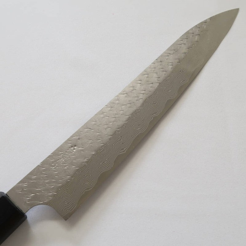 Sujihiki NIGARA SPG STRIX Damasco martillado, mango de palisandro (240 mm)