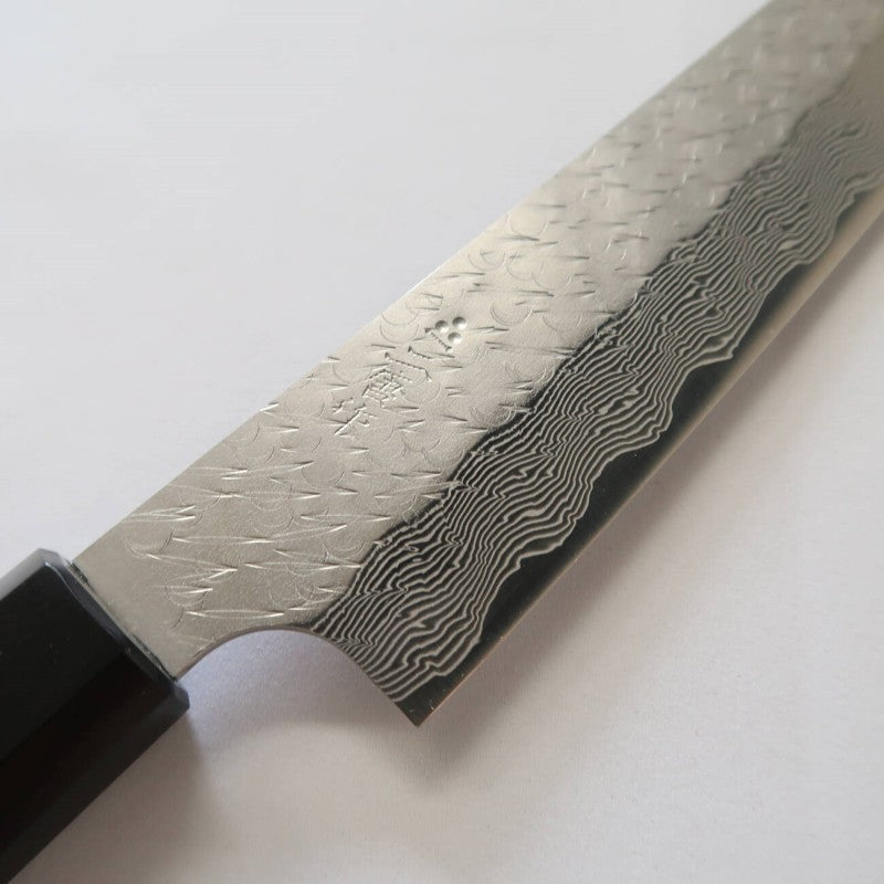 Sujihiki NIGARA SPG STRIX Damasco martillado, mango de palisandro (240 mm)