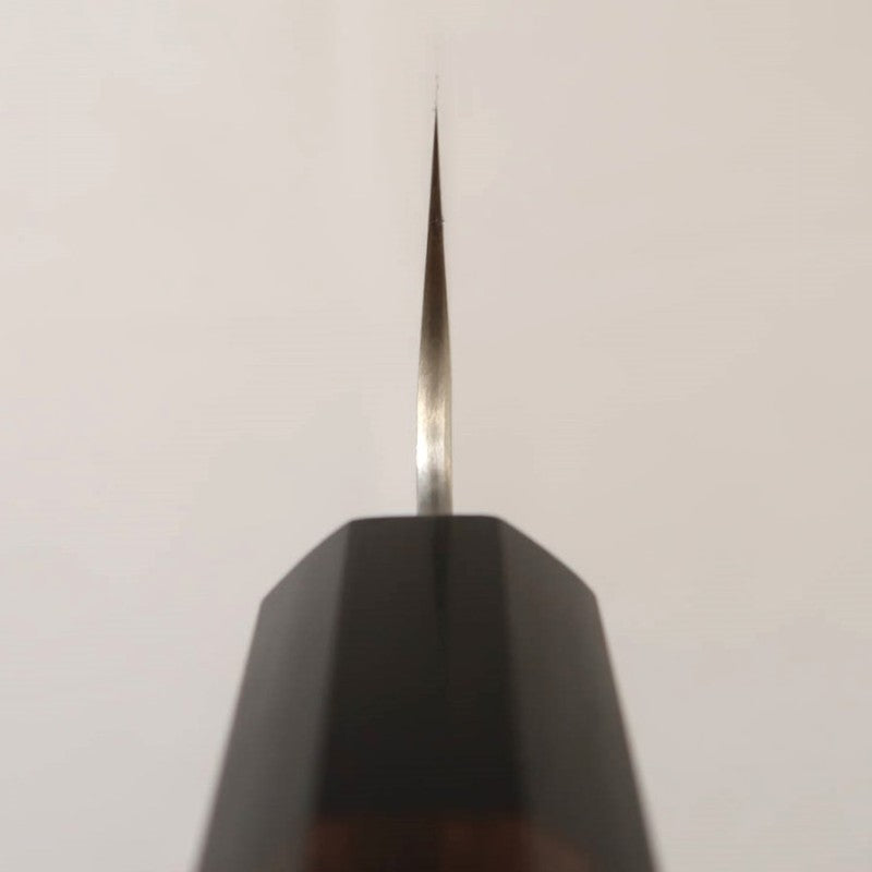 二唐刃物鍛造所 NIGARA SPG STRIX 槌目ダマスカス 筋引 紫檀柄