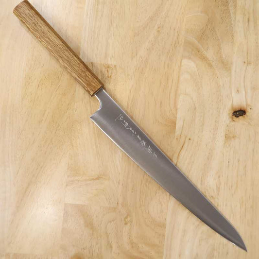 Sujihiki MIURA aço inox SRS13 cabo de carvalho octogonal (240/27 mm)