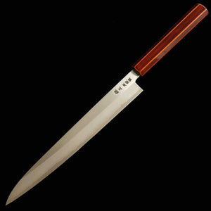 Sujihiki HADO Ginsan mango octogonal de cerezo lacado (240mm)