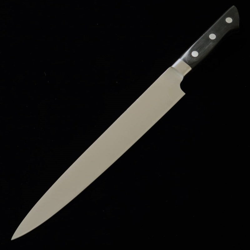 Sujihiki MIURA acero molibdeno mango laminado negro (270 mm)