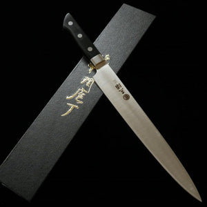 Sujihiki MIURA acero molibdeno mango laminado negro (270 mm)