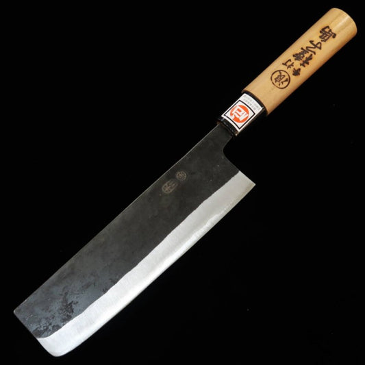 Nakiri IKENAMI HAMONO White Steel Stainless Steel Sakura Pattern (170mm)