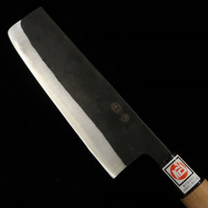 IKENAMI HAMONO Ikenami Hamono Shirogami #1 acero inoxidable laminado mango de cerezo japonés Nakiri (170 mm)