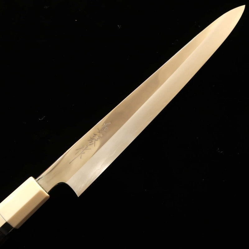 Sujihiki TADOKORO Inox Ginsan acabamento espelhado prateado madeira estabilizada  (270mm)