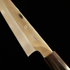 Sujihiki TADOKORO Inox Ginsan acabamento espelhado cabo de madeira estabilizada (240mm) 
