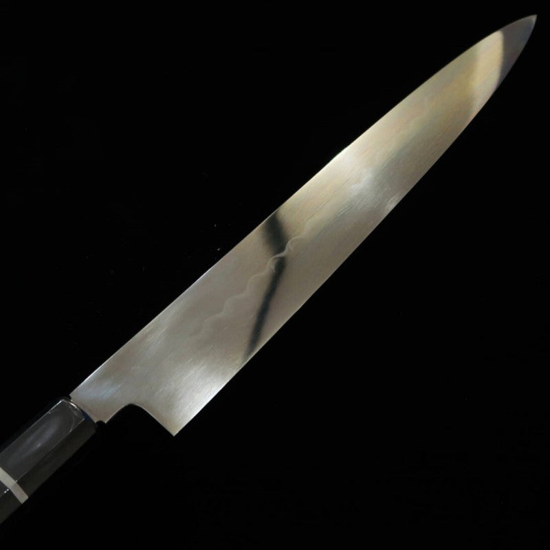 Sujihiki SUISIN obra de Ikeda Yoshikazu, shirogami no. 1, mango de ébano con funda de magnolia (270mm)