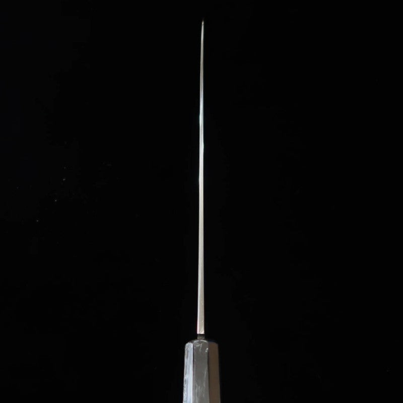 Sujihiki SUISIN obra de Ikeda Yoshikazu, shirogami no. 1, mango de ébano con funda de magnolia (270mm)