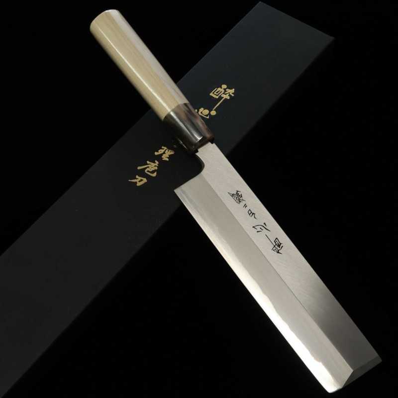 酔心 SUISIN 薄刃 白紙二号 朴栗型柄 (180-210mm)