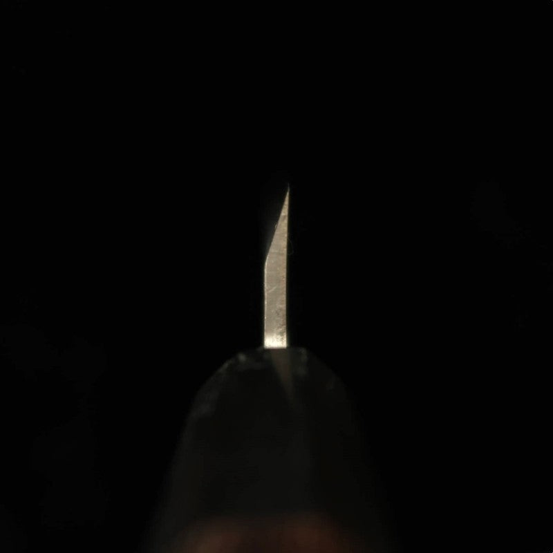 Miura cuchillo utilitario de un solo bisel acero Gingami nº 3 mango octogonal de palisandro (120 mm)