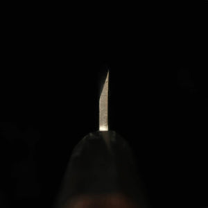 Miura cuchillo utilitario de un solo bisel acero Gingami nº 3 mango octogonal de palisandro (120 mm)