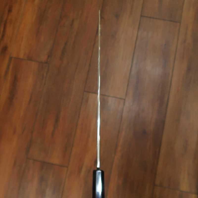 酔心 SUISIN 池田美和作 白紙二号 水本焼 柳刃 平鏡面 黒檀八角柄  (330mm)