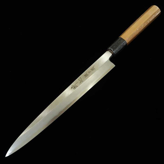 酔心 SUISIN 柳刃 銀紙三号 左利き用 霞 一位八角柄 (240/270mm)