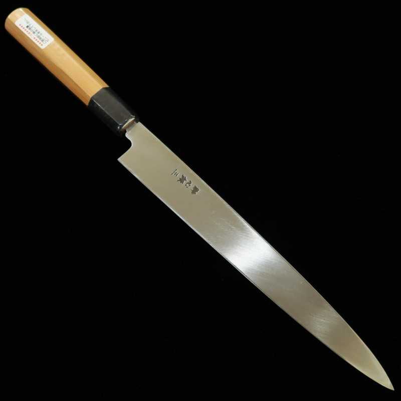 SUISIN – yanagiba Gin-3 pour gaucher, manche octogonal en if (240 / 270 mm)