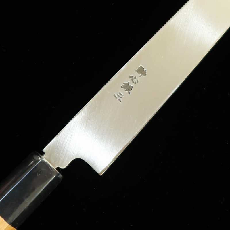SUISIN – yanagiba Gin-3 pour gaucher, manche octogonal en if (240 / 270 mm)