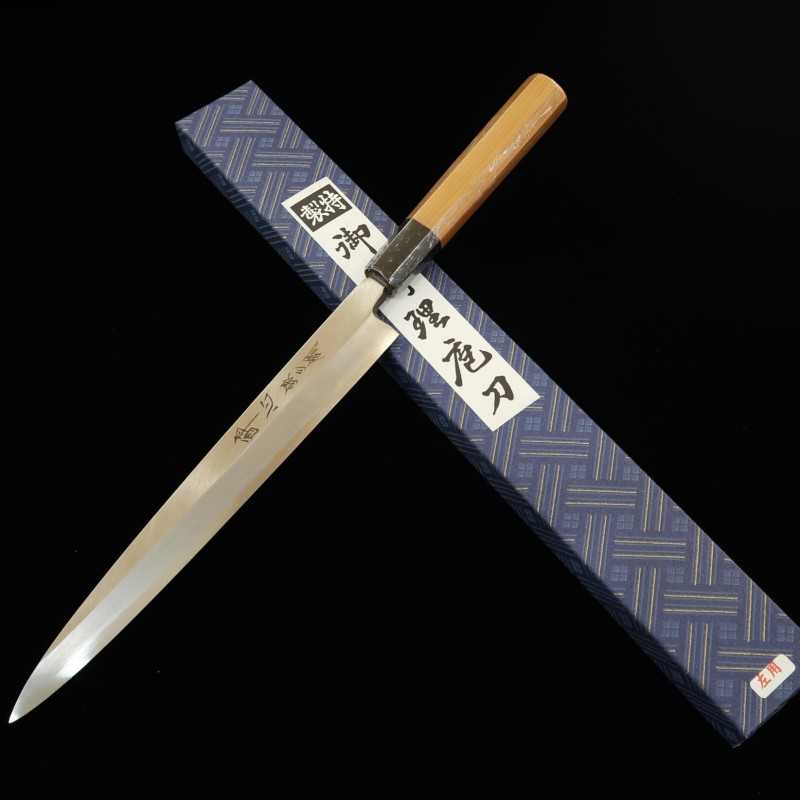 Suisin SUISIN Yanagiba Gingami nº3 para zurdos, mango octogonal de tejo japonés (240/270 mm)