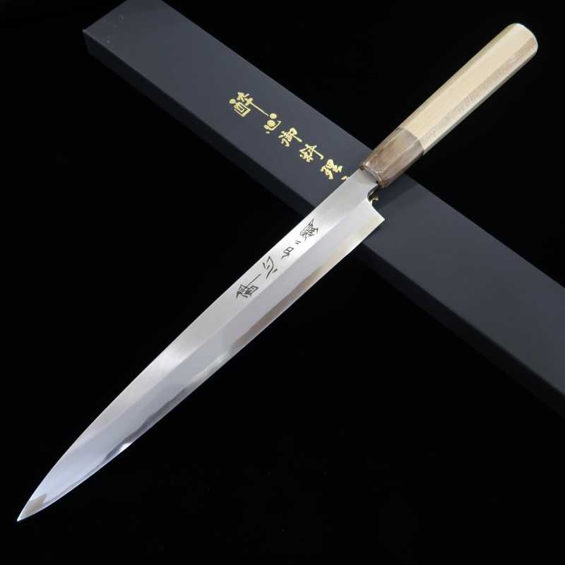 Suishin SUISIN Yanagiba Shirogami nº2 para zurdos mango octogonal de magnolia (240-300 mm)