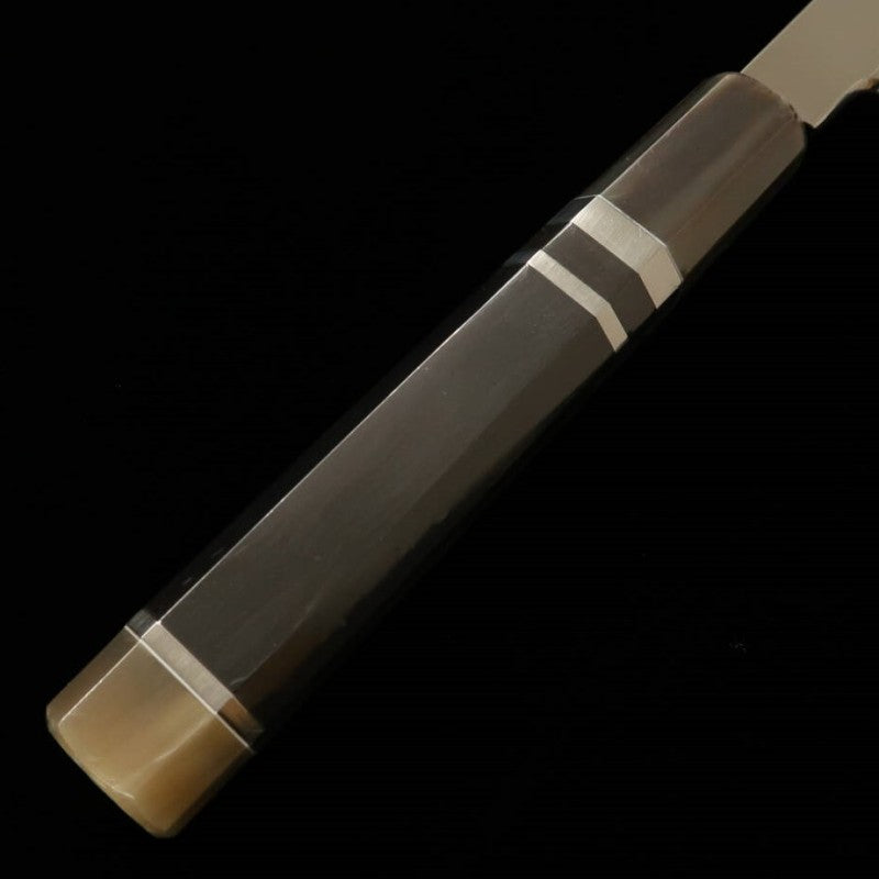 酔心 SUISIN INOX Honyaki Yanagiba Espejo completo Mango octogonal de ébano con anillo de plata (270 mm)