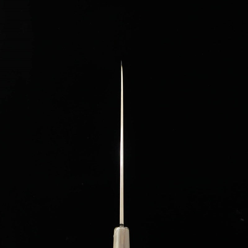 酔心 SUISIN INOX Honyaki Yanagiba Espejo completo Mango octogonal de ébano con anillo de plata (270 mm)