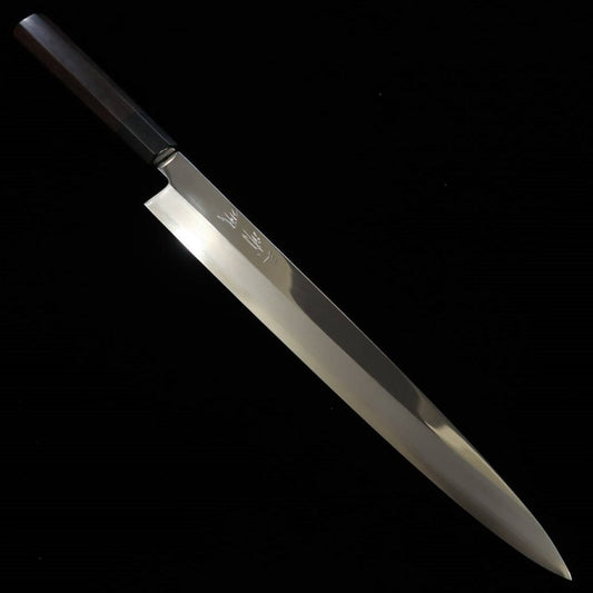 Yanagiba MIURA Obidama VG10 mirror finish ebony octagonal handle (300mm) 