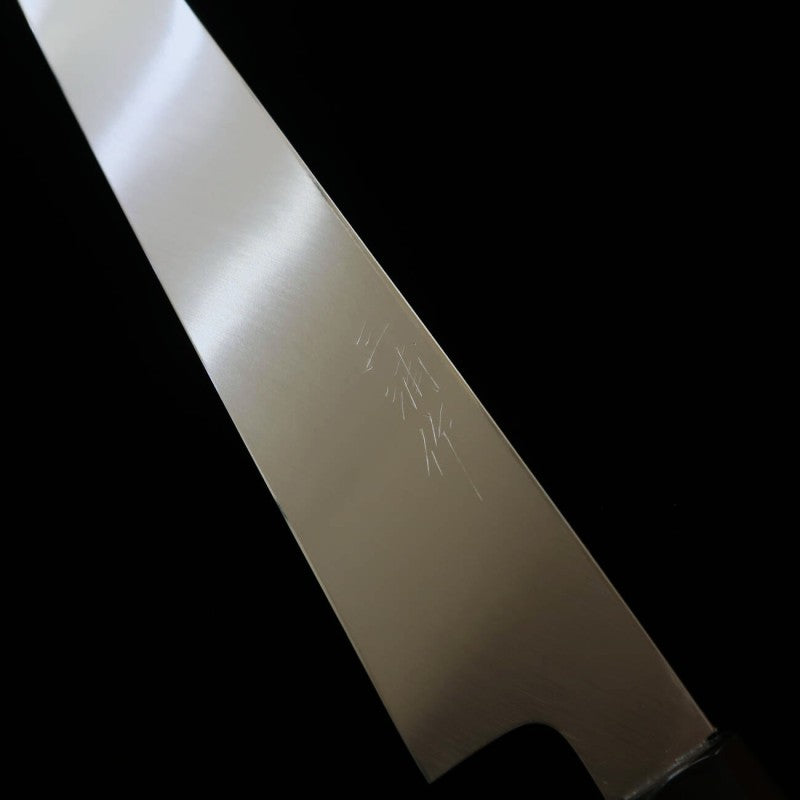 Yanagiba MIURA Inox Ginsan com Chinagashi cabo em ébano bainha de magnólia (330mm)