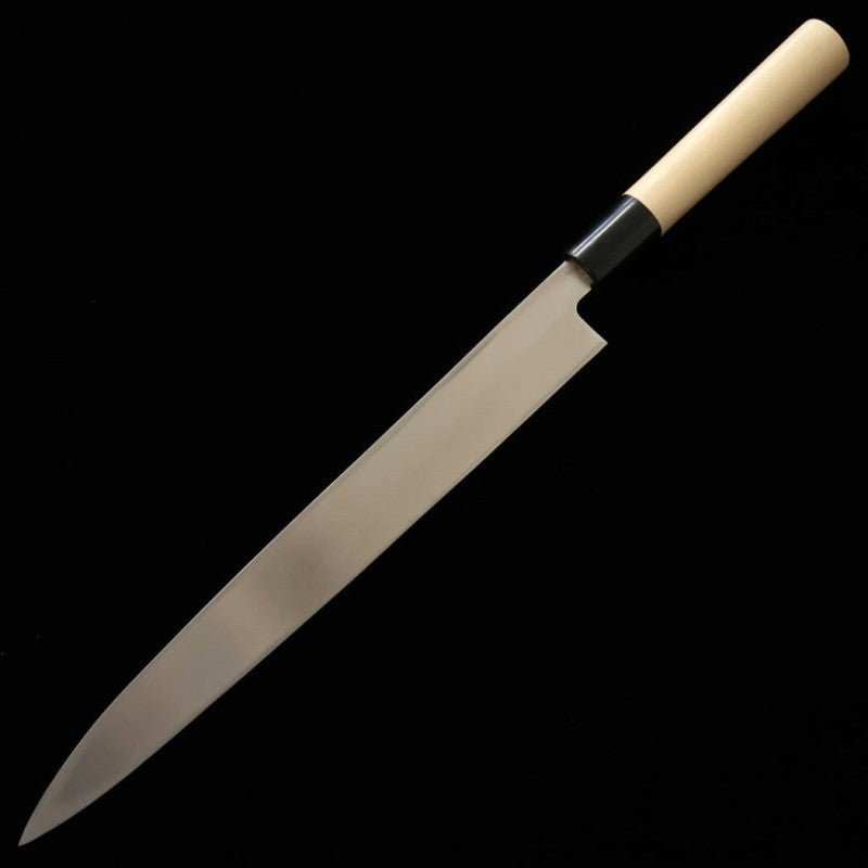 三浦 MIURA 柳刃  モリブデン鋼  朴栗型柄  (240-300mm)