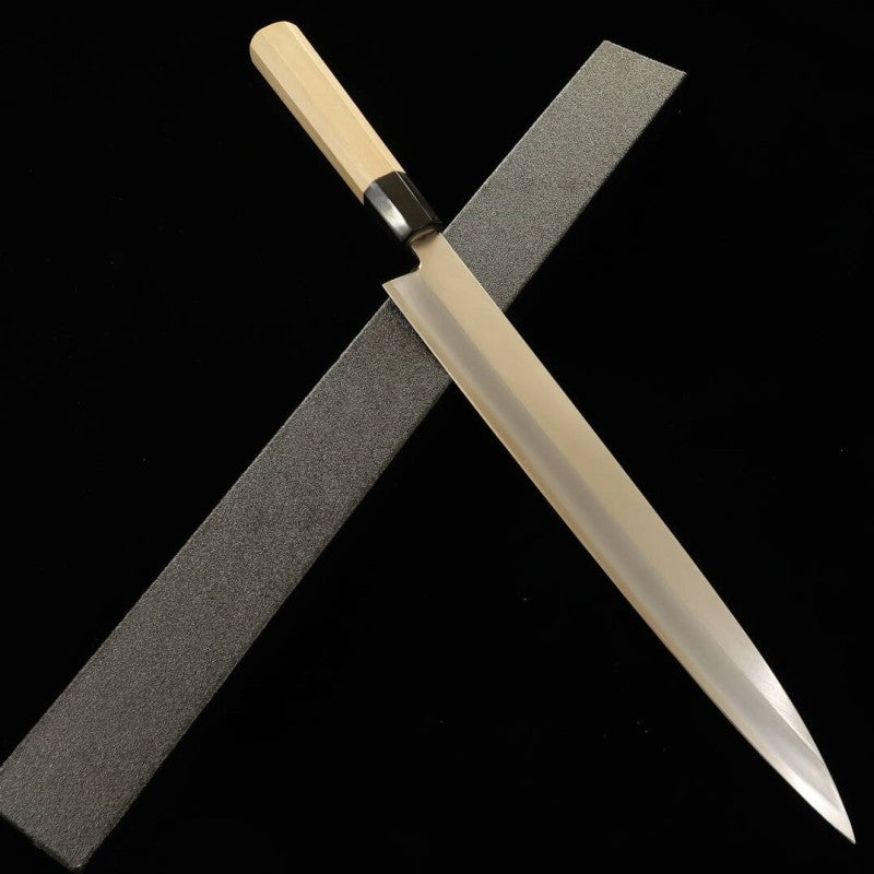 Yanagiba MIURA Inox Ginsan cabo octogonal em Magnólia (210mm-300mm)