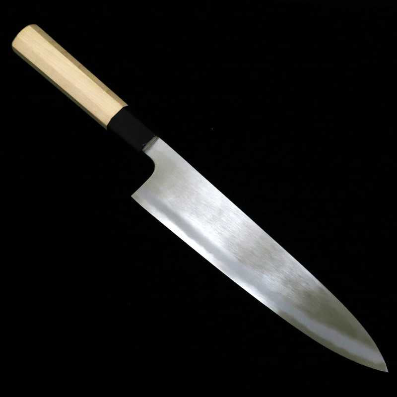 Mizuno Tanrenjo Forja Mizuno Tanrenjo Aokami Genuíno Faca Gyuto Cabo Octogonal de Magnólia (210/240mm)