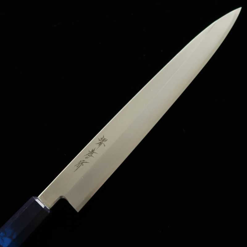 Sakai Takayuki Molybdenum Steel Nanairo Ultramarine Tortoiseshell Yanagiba (270/300mm)