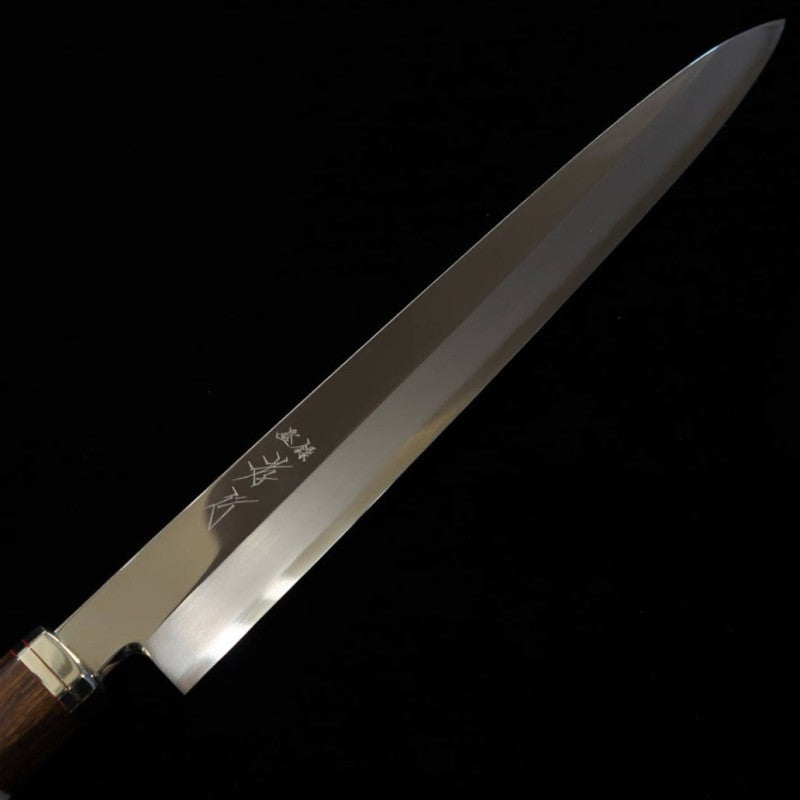 堺孝行 SAKAI TAKAYUKI 紫電シリーズ 柳刃 銀紙三号 アイアンウッドハンドル (300mm)