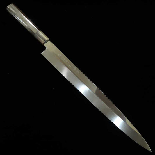 Yanagiba Mizu Honyaki SUISIN Shirogami No. 2, acabamento espelhado forjado por Ikeda  (330mm)