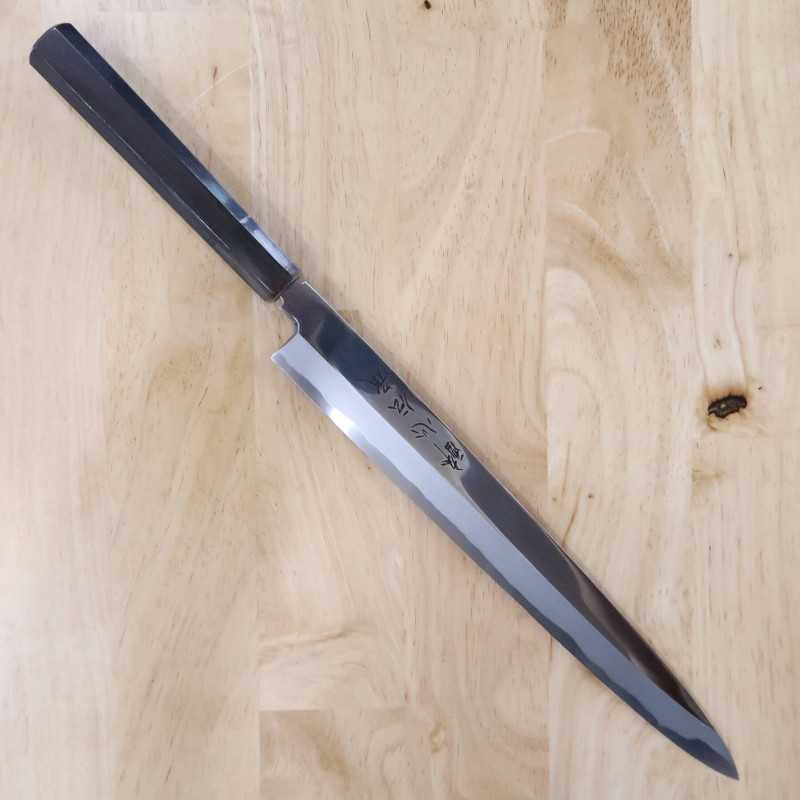 酔心 SUISIN 伝承 柳刃 白紙一号 平鏡面 黒檀八角柄 (270/300mm)