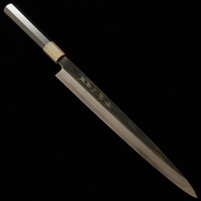 Suishin SUISIN Chef Ituo Doi Hayate Aogami No.2 Yanagiba Honkasumi Finition Miroir Noire (300 mm)