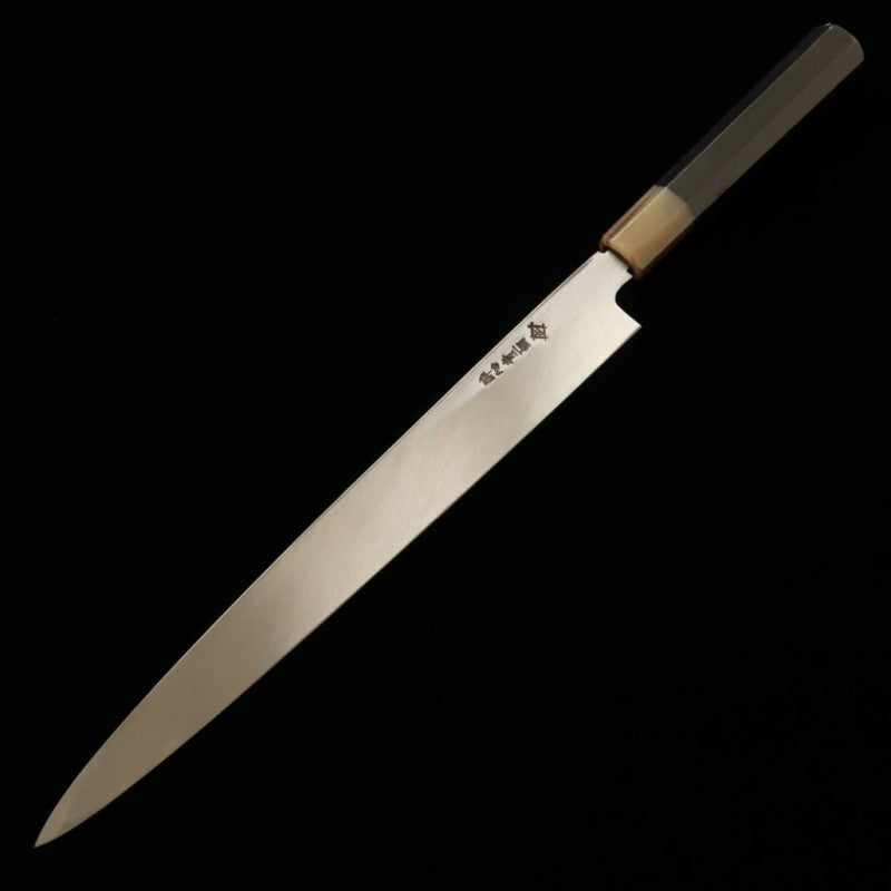 Suishin SUISIN Chef Ituo Doi Hayate Aogami No.2 Yanagiba Honkasumi Finition Miroir Noire (300 mm)