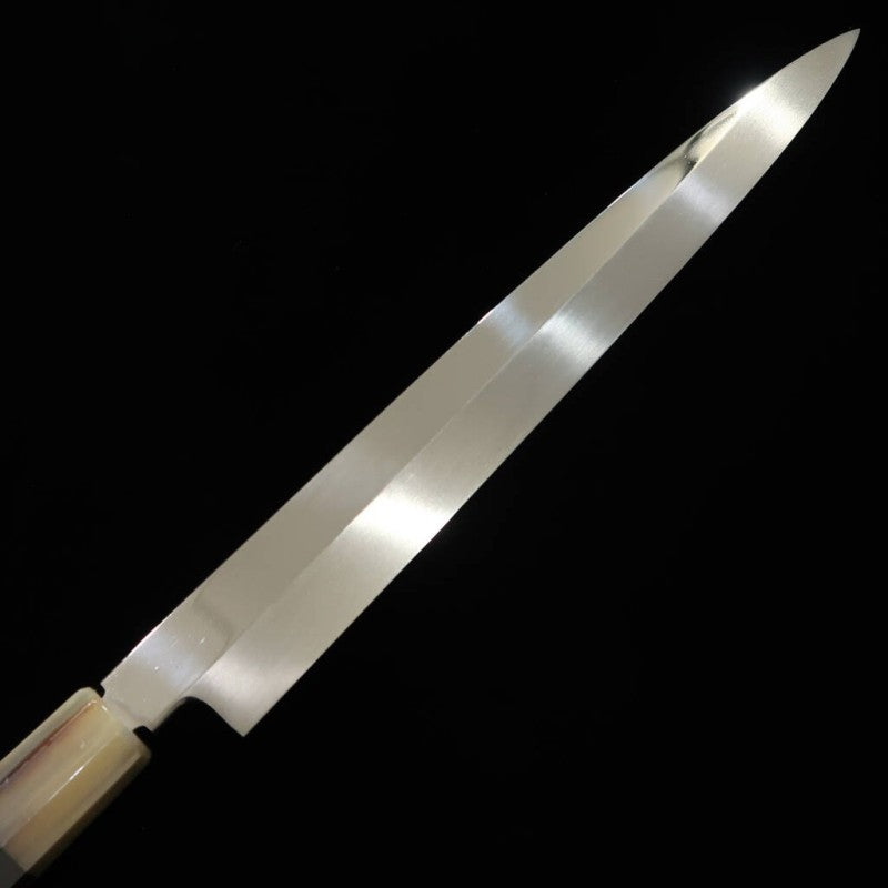 Yanagiba SUISIN obra de Ikeda Yoshikazu, Aogami no.2, mango de Ébano con funda de magnolia (270mm)