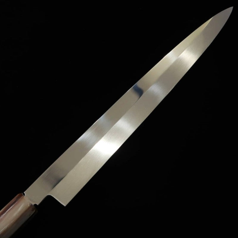 zzz 酔心SUISIN 本焼 池田美和作 柳刃 青紙二号 黒檀柄 朴鞘付き (300mm)