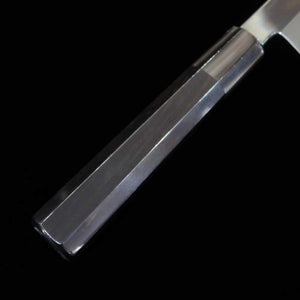 SUISIN Yanagiba by Yoshikazu Ikeda Shirogami No. 2 Mizuhonyaki Mirror finish Ebony handle (300mm)