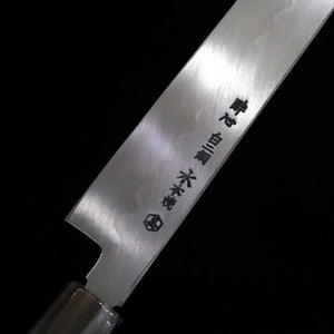 SUISIN Yanagiba by Yoshikazu Ikeda Shirogami No. 2 Mizuhonyaki Mirror finish Ebony handle (300mm)