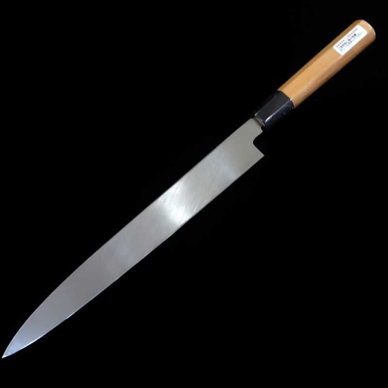 酔心SUISIN INOX Faca japonesa Yanagiba Honyaki cabo octogonal de madeira (240-300mm)